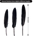 Goose Cochettes Feather Natural Bulk 4-6 Inch 10-15cm, 120pcs – Black