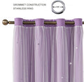 Ombre Rainbow Blackout Curtains for Kid Girls Bedroom Living Room