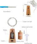 Wine Bottle Lights with Cork 10 LED 40 Inches Battery Operated, 15Pack