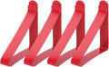 uxcell 4 Pack Tablecloth Clips, Stainless Steel Table Cloth Cover Clamps, 2.56" x 2.68" Windproof Holder Clips for Home Party Picnic Wedding Camping Dining Tables, Red