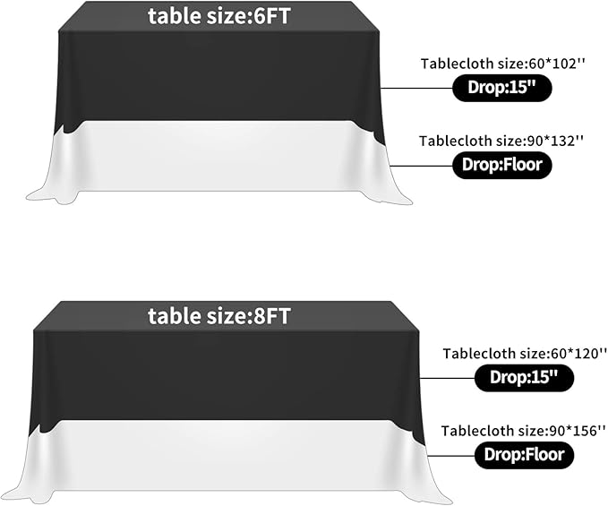 Rectangle Tablecloth 90x132 inch Washable Polyester Fabric Table Cloth for Wedding Party Dining Banquet Decoration（90x132, Ivory）
