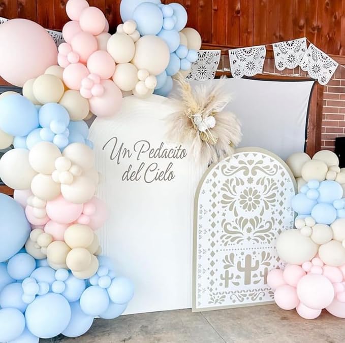 Mexico Theme Arch Stand Covers Fiesta Wedding Party Elastic Fabric Background Birthday Baptismx Baby Shower Decor Props (100x200cm(W40''H78''),G-3742)