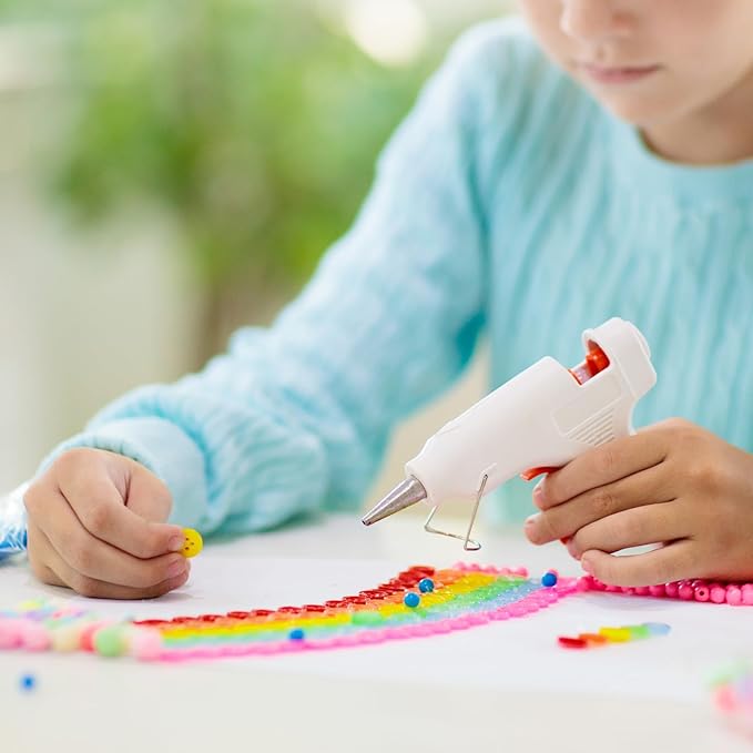HARFINGTON 10pcs Hot Glue Sticks 0.28" Dia x 5.91" Long EVA Mini Hot Melt Adhesive Glue Stick for Hot Melt Gun Wood Plastic Glass Flowers Fabrics Foam, Orange
