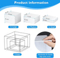 Buffet Risers Acrylic Boxes Display Food Risers for Buffet, 3Pcs – White