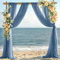 Fall Elegant Arch Draping Fabric 2 Panels Outdoor 29" × – Dusty Blue