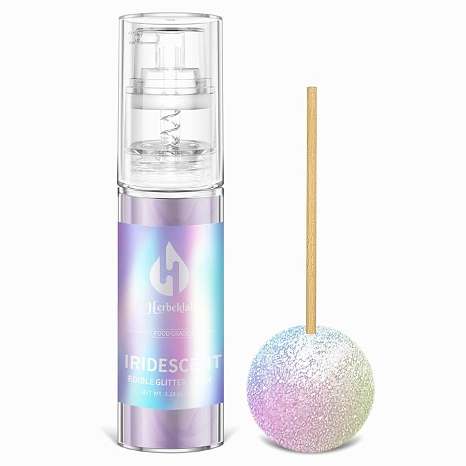 Iridescent Edible Glitter Spray, 10g, Gluten Free for Cakes and Drinks