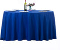 Ascoza 2pack 120 Inch Royal Blue Round Tablecloth in Washable Polyester Fabric for Wedding/Banquet/Restaurant/Parties