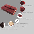 Notebook Journal – Red, Genuine Leather Journals for Writing Small Size