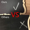 Mini Chalkboard Signs, 20 Pack Framed Small Chalk Board Food Labels
