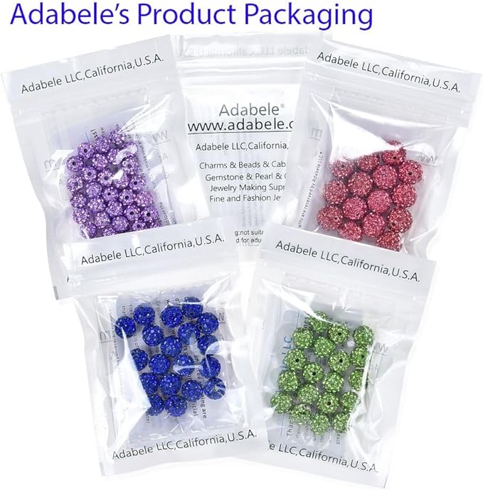 100pcs Adabele Grade A Suncatcher Crystal Rhinestone Pave Loose Beads 12mm Peridot Green Polymer Clay Disco Ball Spacers Compatible with Shamballa All Craft Jewelry Making DB12-16