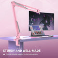 Boom Arm Mic Stand, Microphone Arm with Desk Mount for Podcast