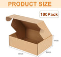 Shipping Boxes Cardboard Gift Corrugated Cardboard Boxes, 100 Pcs – Brown