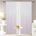 Sequin Backdrop Curtains, 2x8 Ft-2 Panels White Iridescent Back Drop