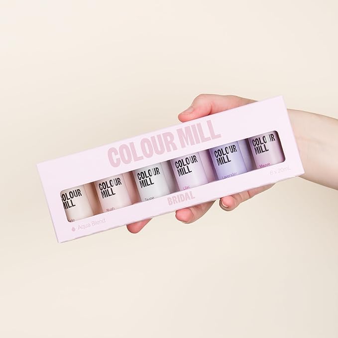 Colour Mill Bridal Pack Aqua Blend Water-Based Food Coloring, 20 Milliliters Each of 6 Colors: Blush, Lavender, Lilac, Mauve, Nude and Taupe