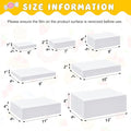 Large Buffet Risers Set 6" to 12" Acrylic Display Box Catering, 7 Pcs