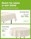 10 Pack Plastic Table Cloth Disposable
