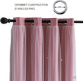 2 Panels Star Blackout Curtains for Kid Girls Bedroom Living Room