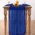 Cheesecloth Table Runner Blue Fall Table Runnerss, 4 Pack – Royal Blue