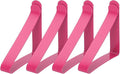 uxcell 4 Pack Tablecloth Clips, Stainless Steel Table Cloth Cover Clamps, 2.56" x 2.68" Windproof Holder Clips for Home Party Picnic Wedding Camping Dining Tables, Rose Red