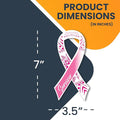Breast Cancer Awareness Mandala Survivor Ribbon Magnet Decal – Pink