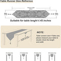 Chenille Jacquard Thick Table Runner Delicate Tassel for Meeting Decor