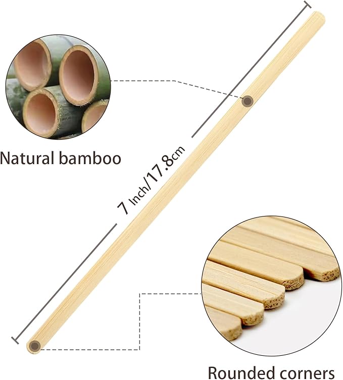 Bamboo Coffee Stirrers Individually Wrapped 200 Count – Coffee Stir Sticks 7 inch Coffee Bar Disposable individually wrapped coffee stirrers for Coffee and Cocktail