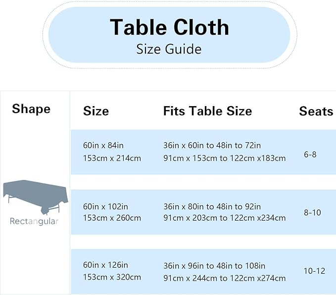 1 Pack White Table Cloth Rectangle Table 60 x 102 Inch Tablecloths for 6 Foot Rectangle Tables. Stain and Winkle Resistant Polyester Washable TableCloths for Parties Wedding Dining