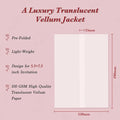 Pre-Folded Vellum Jackets for 5.5x7.5 Invitations, 30 Pack