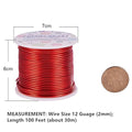 12 17 18 Gauge Aluminum Wire (12 Gauge, 100FT) Anodized Jewelry Craft