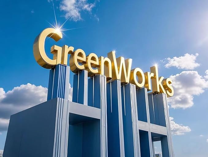 GreenWorks 100 Count 7“ Heavy-duty Compostable Plates, Unbleached Biodegradable Bagasse and Bamboo fiber Paper Plates
