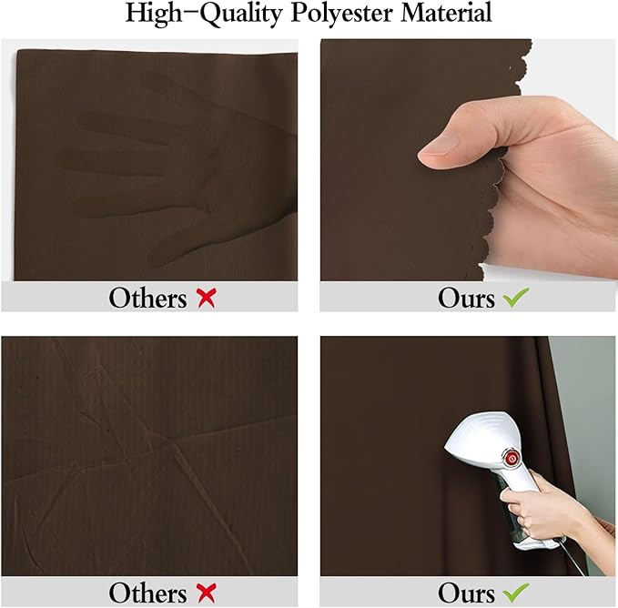 10x10FT Brown Screen Background for Photography,High Density, Wrinkle Resistant, Photo Video Studio Banner