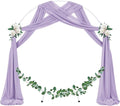 Wedding Arch Draping Fabric 1 Panel Purple Sheer, 29" X 19Ft – Lavender