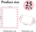Stripes Place Cards, 25 Pack – Pink