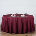 Round Tablecloth, 132 Inch Stain & Wrinkle Resistant Washable Table