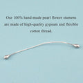 3mm Pearl Double Heads Pistil Hand-Made Artificial, 700Pcs – Silver