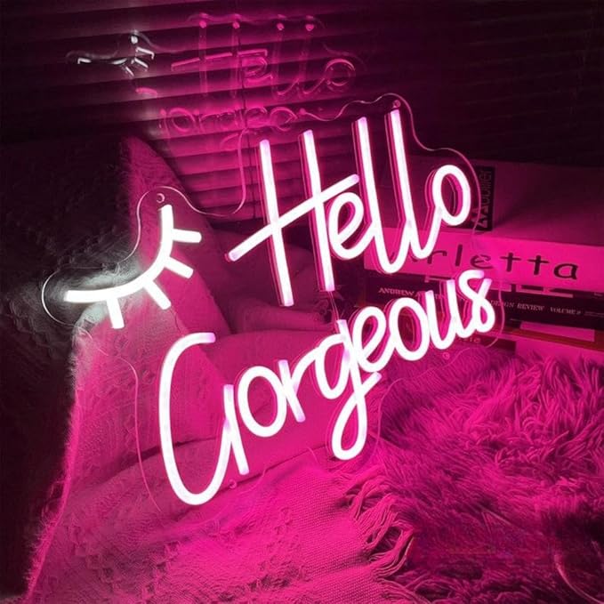 USB Powered Neon Sign Light, 15.7 x 11.5 Inch Acrylic Wall Decor
