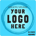 Custom Stickers Label Rolls, Build Your Own Stickers/Labels Any Design Premium Gloss BOPP Custom Sticker, Personalized Stickers for Business Logo, Custom Printed Sticker Labels 50+ (2.5 Inch Square)