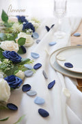 Confetti Rose Petals, 500 Count Dusty Blue Satin Faux Petals