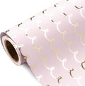Wrapping Paper Roll – Pink, 17 Inch X 33 Feet, Metallic, Mini Roll