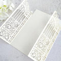 MillaSaw Glitter Ivory Invitation Card For Marriage Birthday House Warming Invitation Kits (IVORY GLTTER, 4.9"x7.1")