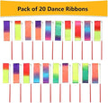 Ribbon Dancing Wands Party Favors for Kids, 20 Pack