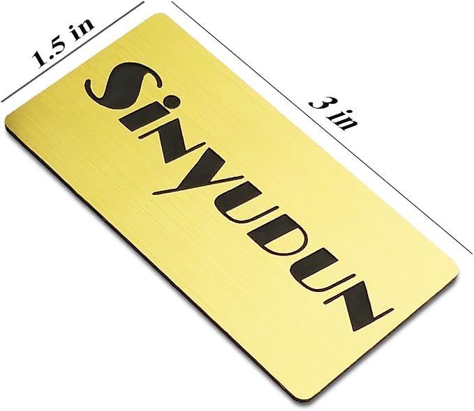 Custom Laser Engraved Name Badges with Pin, Magnetic, Adhesive, or Blank Backing, Durable Personalized Name Tag with 3 Lines of Custom Texts, Clear and Easy to Read, 10 Colors (1.5" x 3")