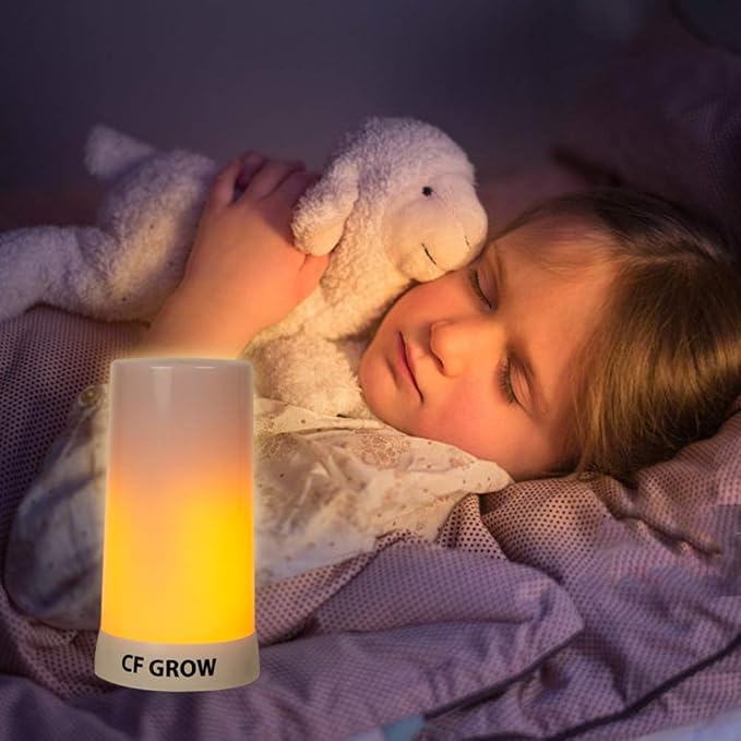 Flameless Candles with Yellow LED Flame, 4 Modes, USB Rechargeable