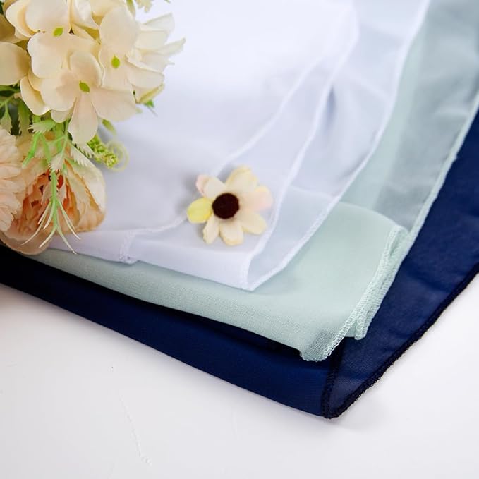 3 Panels 20Ft Chiffon Wedding Arch Drapes Navy Sheer Ceiling Drapes Romance Coast Atmospher Wedding Arch Draping Fabric Arbor Drapery Wedding Anniversary Decorations (White+Aqua+Navy)