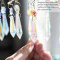 Chandelier Icicle Crystal Prisms Suncatcher, 20PCS, 55mm Chandelier