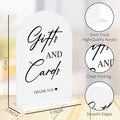 Cards and Gifts Sign for Wedding Acrylic Arch Wedding Bridal Shower