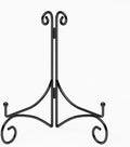 Iron Plate Stand for Display with Folding Design, Picture Stands for Tables, 12 Inch Large Easels for Displaying for Book, Art Piece, Photo and Platter, 12’’ Black