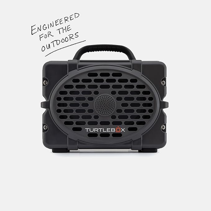 Turtlebox Original Gen 3: Portable Outdoor Bluetooth Speaker – Ultra-Loud (120dB), Waterproof (IP67), Rugged, Impact-Resistant, 3-Day Battery | Party Mode: Unlimited Pairing Stereo, Gray/Green