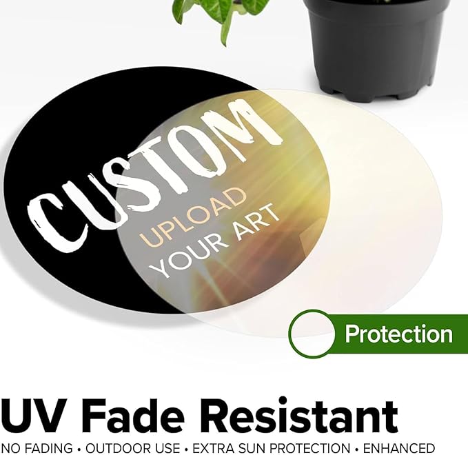 Custom Stickers for Weddings, Birthdays & Businesses - Personalized Labels with Your Logo - Waterproof, Fade and Heat Resistant - Pack of 100-1000 (Custom Image, 6 Inch)