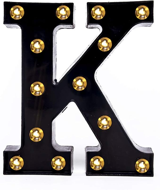 Foaky Black LED Marquee Number Lights Sign Light Up Marquee Number Lights Sign for Night Light Wedding Birthday Party Battery Powered Christmas Lamp Home Bar Decoration
